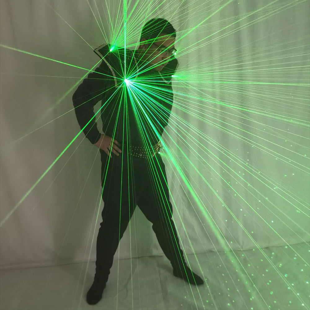 Future Tron LED Dance Robot Suit - Programmable Luminous Mecha Armor Stage Costume