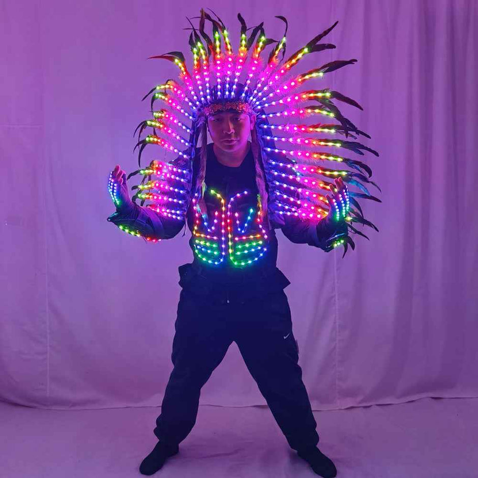 Male LED Costumes for Eye-Catching Performances and Parties – tem-laser.com