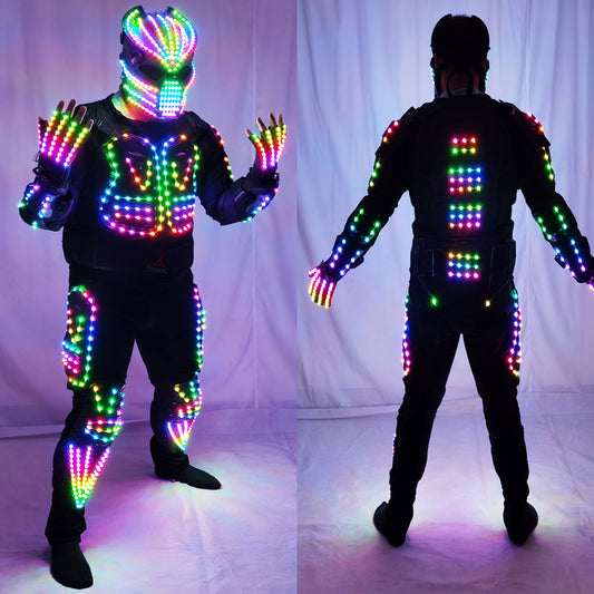Future LED Robot Dance Suit Festival Celebrate Prom Party Music Show Costume Dancer Show Club Dress