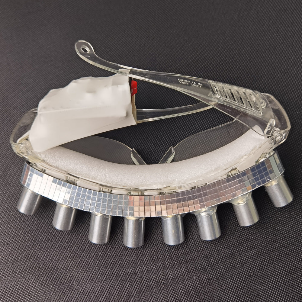 Programmable Green Laser LED Glasses with Dynamic Effects for Stage & Club Shows