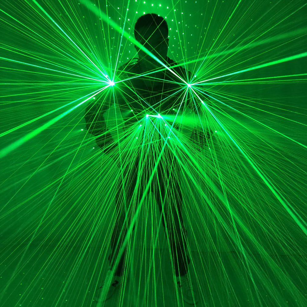 Green Laser Suit LED Waistcoat – Professional Stage Wear for Laserman Shows