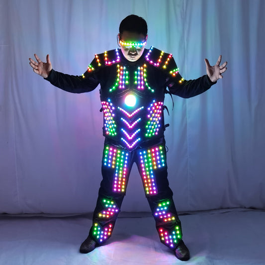 LED Luminous Armor Jacket – Light Up Glowing Performance Suit