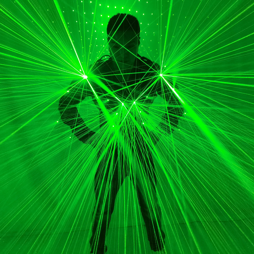 Green Laser Suit LED Waistcoat – Professional Stage Wear for Laserman Shows