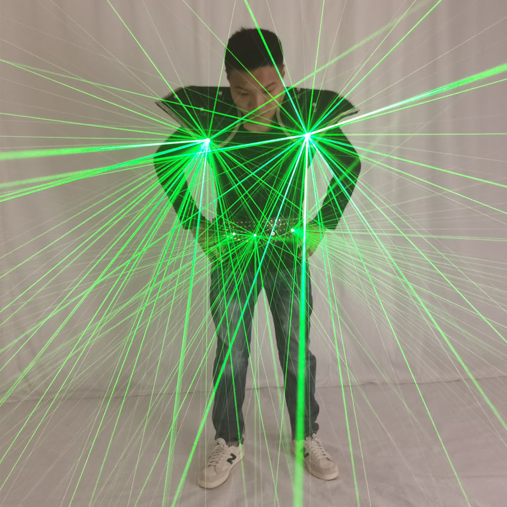 Future Tron LED Dance Robot Suit - Programmable Luminous Mecha Armor Stage Costume