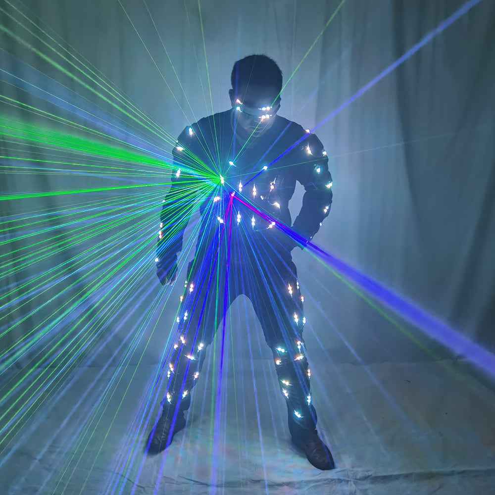 Future LED Tron Robot Costume Programmable Laser Armor - Tem-laser.com