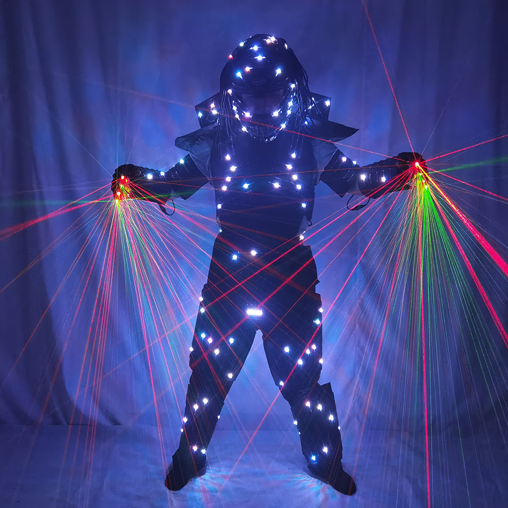 LED Luminous Robot Armor Jacket Glowing Costume - Perfect for Bar Nightclub Party Stage Performance Events