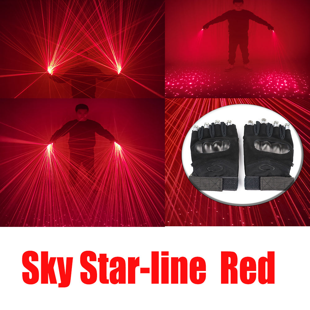 Single Point Big Beam Red Laser Gloves Coarse Beam Laser Cannon Light for DJ Club Robot Suit Dress Up