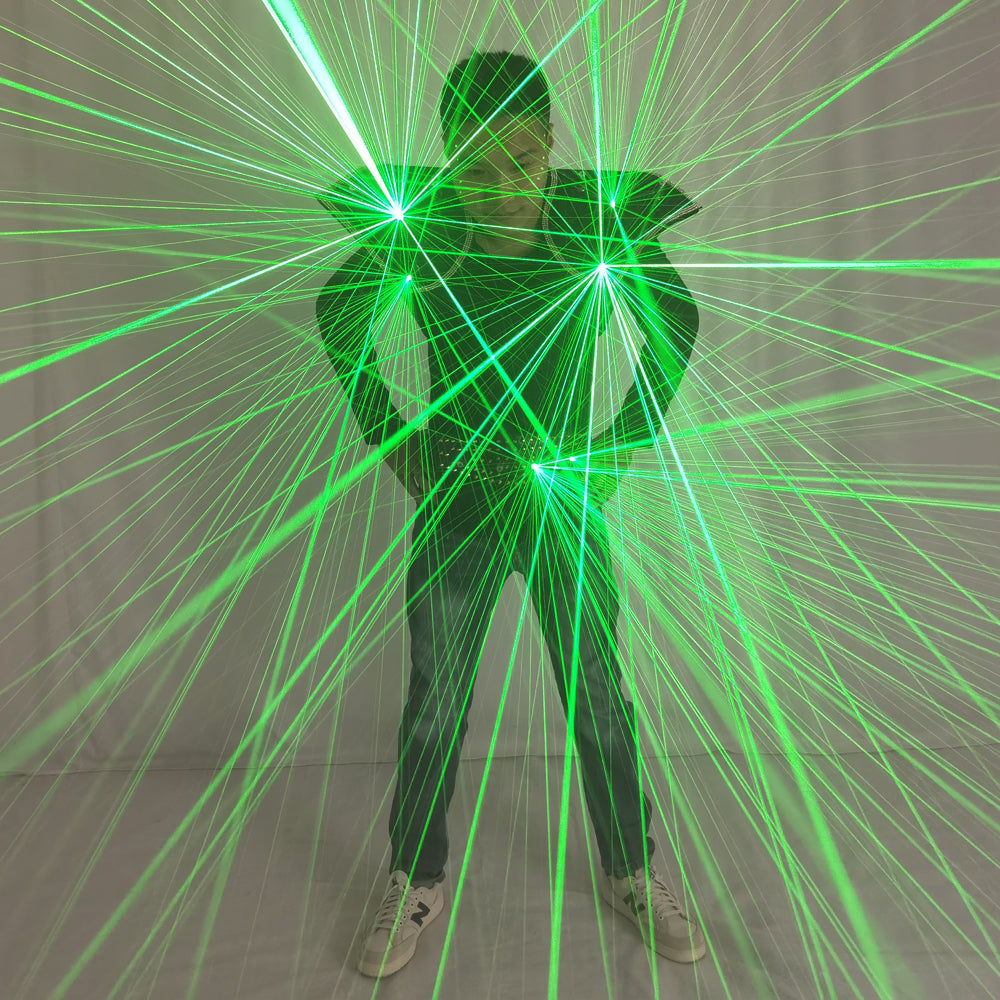 Future Tron LED Dance Robot Suit - Programmable Luminous Mecha Armor Stage Costume