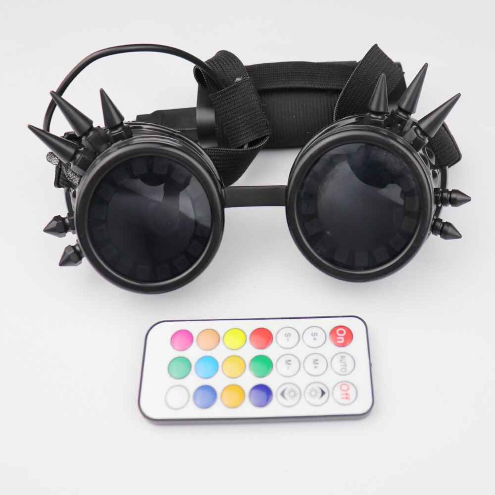 Pixel Pro LED Goggles Kaleidoscope Lenses Over 350 Modes Intense Lights - Tem-laser.com