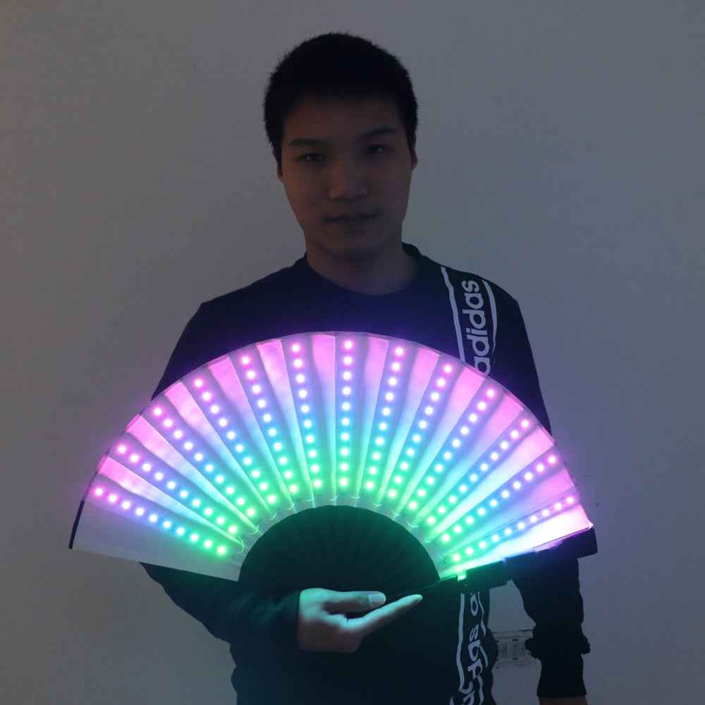 Full Color LED Fan Stage Performance Dancing Lights Fans Night Show Si ...