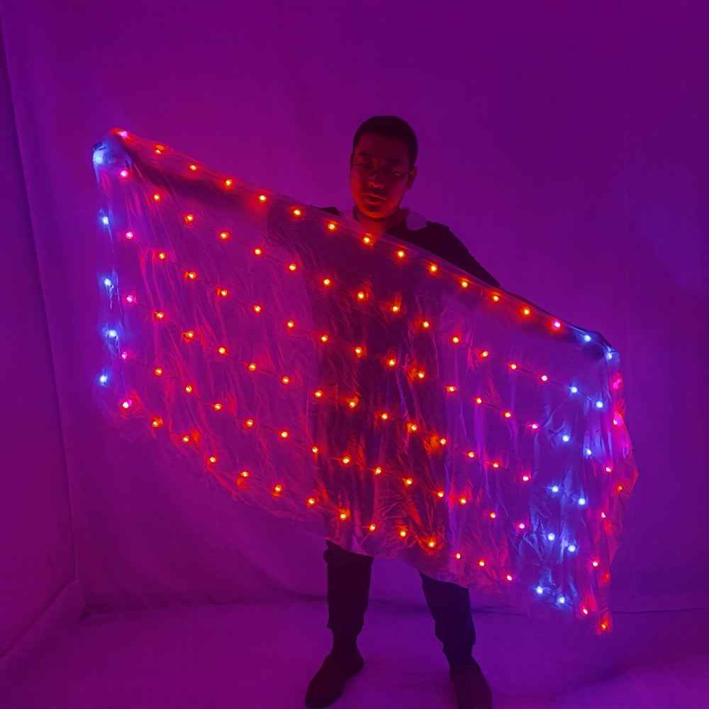 Veilon Led LED Silk Belly Dance Veil - Colorful Light-Up Performance Prop – tem ...