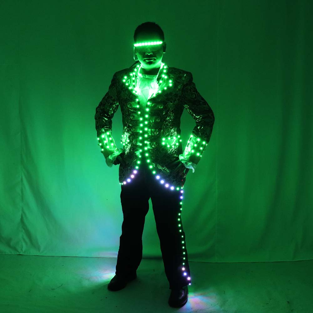 LED Court Suits Symphony of Light-emitting Tuxedo Full-color Digital P ...